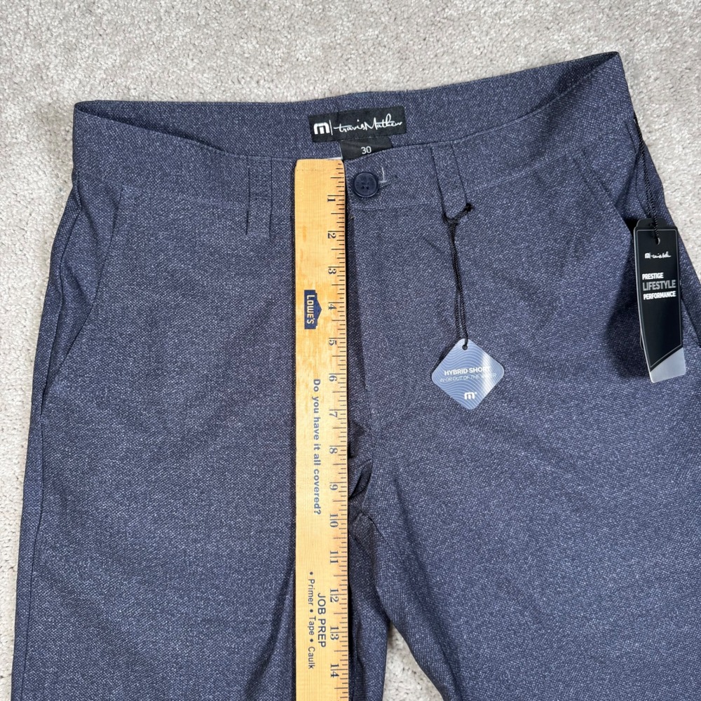 NWT Travis Mathew Men's 30 Prestige Lifestyle Performance Hybrid Shorts Blue - Picture 5 of 9